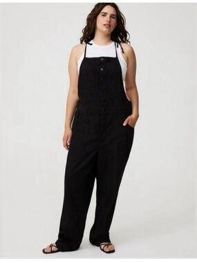 Torrid Black Denim Overalls Jeans - Women's